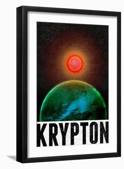 Krypton Retro Travel-null-Framed Art Print