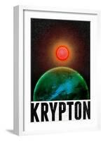 Krypton Retro Travel-null-Framed Art Print