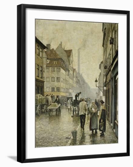 Krystalgade, Copenhagen-Paul Fischer-Framed Premium Giclee Print