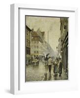 Krystalgade, Copenhagen-Paul Fischer-Framed Giclee Print