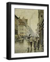 Krystalgade, Copenhagen-Paul Fischer-Framed Giclee Print