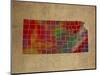 KS Colorful Counties-Red Atlas Designs-Mounted Giclee Print