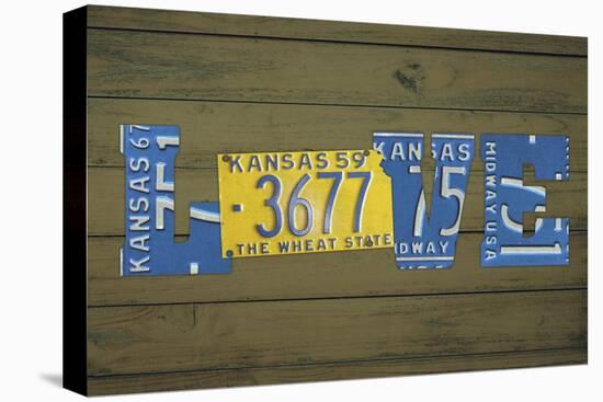 KS State Love-Design Turnpike-Stretched Canvas