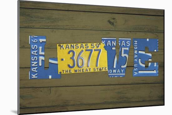 KS State Love-Design Turnpike-Mounted Giclee Print