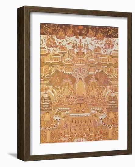 Kshitigarbha, Judge of Hell, from Dunhuang, Gansu Province-null-Framed Giclee Print