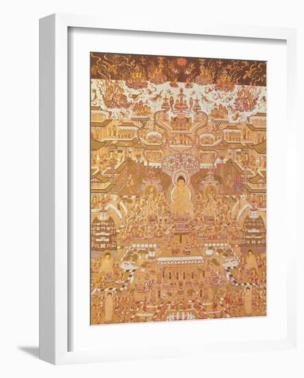 Kshitigarbha, Judge of Hell, from Dunhuang, Gansu Province-null-Framed Giclee Print