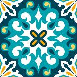 Vector Ornamental Tile Background. Italian Style. Vector Illustration Can Be Used for Desktop Wallp-Ksu Ganz-Mounted Art Print