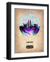 Kuala Lumpur Air Balloon-NaxArt-Framed Art Print