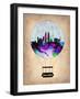 Kuala Lumpur Air Balloon-NaxArt-Framed Art Print