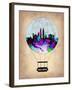 Kuala Lumpur Air Balloon-NaxArt-Framed Art Print