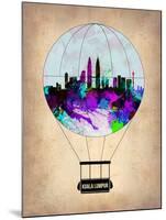 Kuala Lumpur Air Balloon-NaxArt-Mounted Art Print