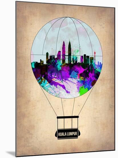 Kuala Lumpur Air Balloon-NaxArt-Mounted Art Print