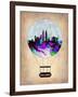 Kuala Lumpur Air Balloon-NaxArt-Framed Art Print