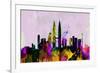 Kuala Lumpur City Skyline-NaxArt-Framed Premium Giclee Print