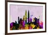 Kuala Lumpur City Skyline-NaxArt-Framed Art Print