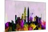 Kuala Lumpur City Skyline-NaxArt-Mounted Art Print