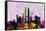 Kuala Lumpur City Skyline-NaxArt-Framed Stretched Canvas