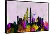 Kuala Lumpur City Skyline-NaxArt-Framed Stretched Canvas