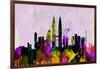 Kuala Lumpur City Skyline-NaxArt-Framed Art Print