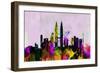 Kuala Lumpur City Skyline-NaxArt-Framed Art Print