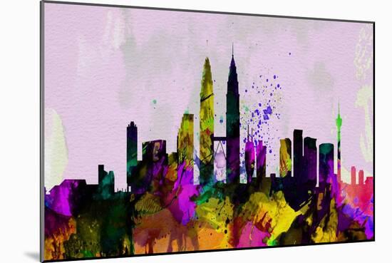 Kuala Lumpur City Skyline-NaxArt-Mounted Art Print