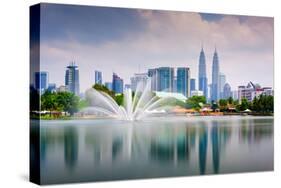 Kuala Lumpur, Malaysia Skyline at Titiwangsa Park-Sean Pavone-Stretched Canvas