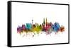 Kuala Lumpur Malaysia Skyline-Michael Tompsett-Framed Stretched Canvas