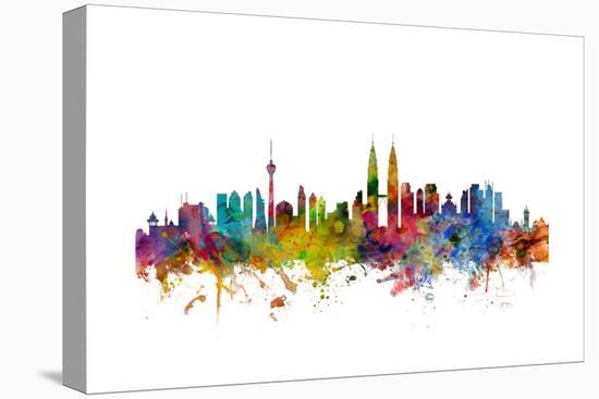 Kuala Lumpur Malaysia Skyline-Michael Tompsett-Stretched Canvas