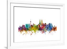 Kuala Lumpur Malaysia Skyline-Michael Tompsett-Framed Art Print