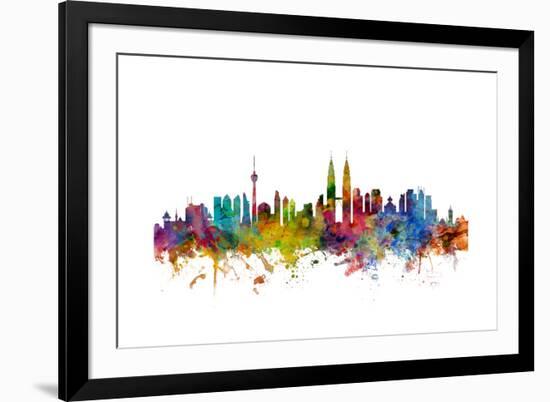 Kuala Lumpur Malaysia Skyline-Michael Tompsett-Framed Art Print