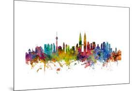 Kuala Lumpur Malaysia Skyline-Michael Tompsett-Mounted Art Print