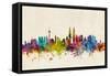 Kuala Lumpur Malaysia Skyline-Michael Tompsett-Framed Stretched Canvas