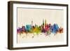Kuala Lumpur Malaysia Skyline-Michael Tompsett-Framed Premium Giclee Print