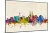 Kuala Lumpur Malaysia Skyline-Michael Tompsett-Mounted Premium Giclee Print