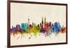 Kuala Lumpur Malaysia Skyline-Michael Tompsett-Framed Art Print