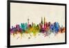 Kuala Lumpur Malaysia Skyline-Michael Tompsett-Framed Art Print