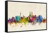 Kuala Lumpur Malaysia Skyline-Michael Tompsett-Framed Stretched Canvas