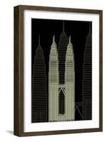 Kuala Lumpur Night-Cristian Mielu-Framed Art Print