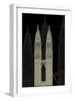 Kuala Lumpur Night-Cristian Mielu-Framed Art Print