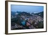 Kuala Lumpur skyline at night seen from Bukit Tabur Mountain, Malaysia, Southeast Asia, Asia-Matthew Williams-Ellis-Framed Photographic Print