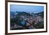 Kuala Lumpur skyline at night seen from Bukit Tabur Mountain, Malaysia, Southeast Asia, Asia-Matthew Williams-Ellis-Framed Photographic Print