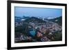 Kuala Lumpur skyline at night seen from Bukit Tabur Mountain, Malaysia, Southeast Asia, Asia-Matthew Williams-Ellis-Framed Photographic Print