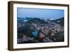 Kuala Lumpur skyline at night seen from Bukit Tabur Mountain, Malaysia, Southeast Asia, Asia-Matthew Williams-Ellis-Framed Photographic Print