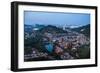 Kuala Lumpur skyline at night seen from Bukit Tabur Mountain, Malaysia, Southeast Asia, Asia-Matthew Williams-Ellis-Framed Photographic Print