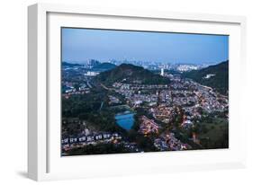 Kuala Lumpur skyline at night seen from Bukit Tabur Mountain, Malaysia, Southeast Asia, Asia-Matthew Williams-Ellis-Framed Photographic Print