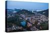 Kuala Lumpur skyline at night seen from Bukit Tabur Mountain, Malaysia, Southeast Asia, Asia-Matthew Williams-Ellis-Stretched Canvas