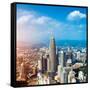 Kuala Lumpur Skyline, Malaysia.-r nagy-Framed Stretched Canvas