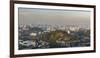 Kuala Lumpur skyline seen at sunrise from Bukit Tabur Mountain, Malaysia, Southeast Asia, Asia-Matthew Williams-Ellis-Framed Photographic Print