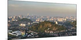 Kuala Lumpur skyline seen at sunrise from Bukit Tabur Mountain, Malaysia, Southeast Asia, Asia-Matthew Williams-Ellis-Mounted Photographic Print