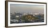 Kuala Lumpur skyline seen at sunrise from Bukit Tabur Mountain, Malaysia, Southeast Asia, Asia-Matthew Williams-Ellis-Framed Photographic Print